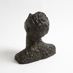 Bronze Sculpture Gazing Man