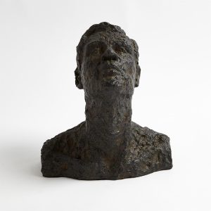 Bronze Sculpture Gazing Man