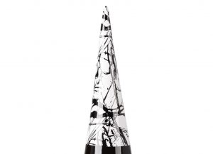 Black & White Cone Ornament