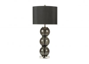 Black Urchin Ball Table Lamp