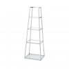 Silver Tapering Shelving Unit