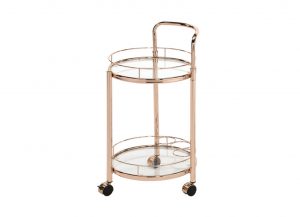 Rose Gold Round Trolley