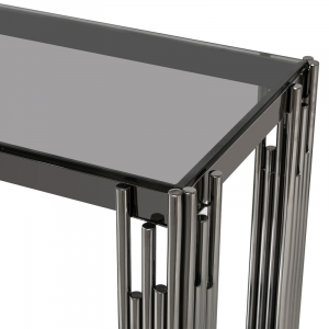 Gunmetal Symphony Console Table