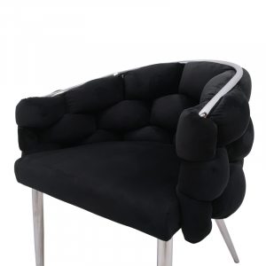 Paramount Black Velvet Chair