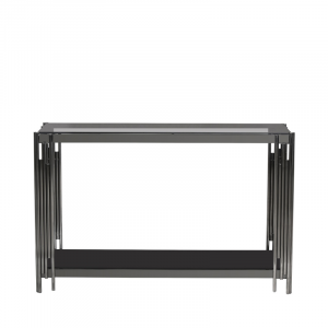 Gunmetal Symphony Console Table