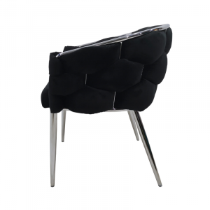 Paramount Black Velvet Chair