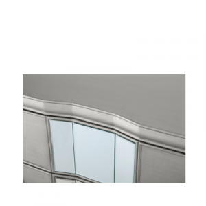 Parisian Grey Washed & Mirrored Chest of Drawers