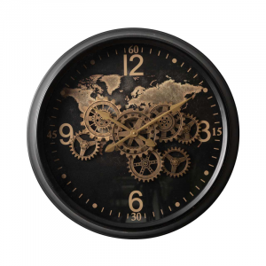 Global Black & Gold Clock