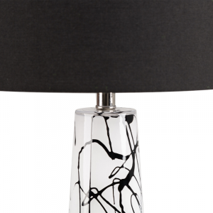 Black & White Abstract Table Lamp