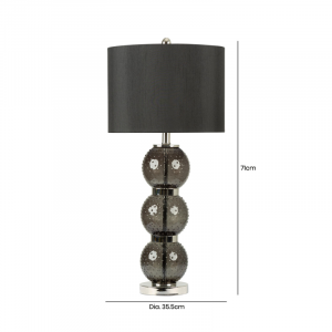 Black Urchin Ball Table Lamp