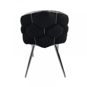 Paramount Black Velvet Chair