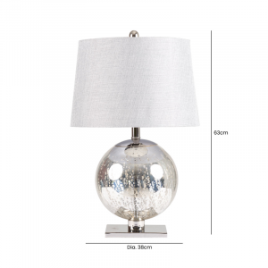 Venus Silver Ball Table Lamp