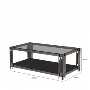 Gunmetal Symphony Coffee Table