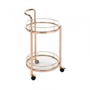 Rose Gold Round Trolley