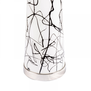 Black & White Abstract Table Lamp