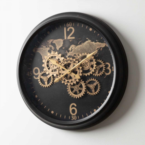 Global Black & Gold Clock