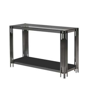 Gunmetal Symphony Console Table