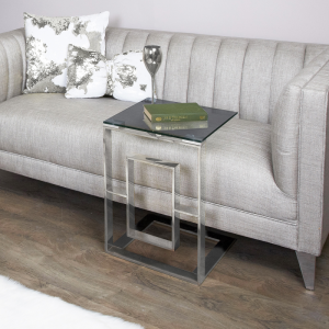 Smokey Glass Sofa Table