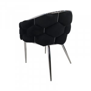 Paramount Black Velvet Chair