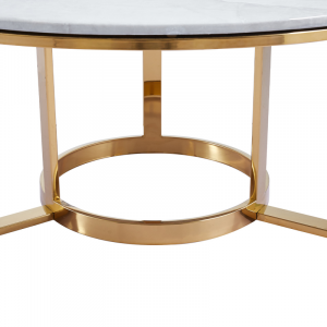 Manhattan Gold & Faux Marble Coffee Table