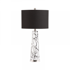 Black & White Abstract Table Lamp