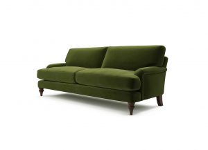 Moss Velvet 3 Seater Sofa