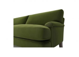 Moss Velvet 3 Seater Sofa