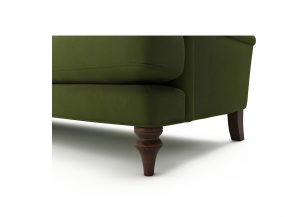 Moss Velvet 3 Seater Sofa