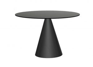 Contempo All Black Round Dining Table