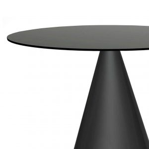 Contempo All Black Round Dining Table