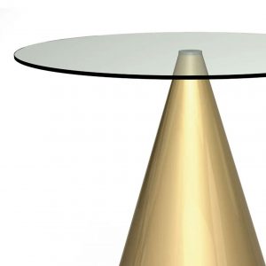 Contempo Gold Round Dining Table