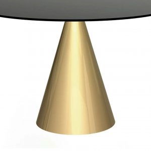 Contempo Black & Gold Round Dining Table