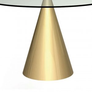 Contempo Gold Round Dining Table