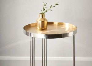 Louis Silver Gold Side Table