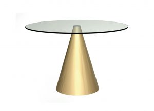 Contempo Gold Round Dining Table