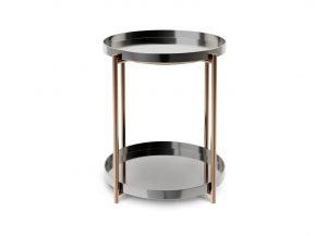 Mercury & Bronze Side Table