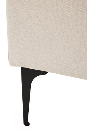 Chic Cream Cotton Linen L-Shaped Sofa