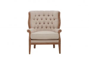 Harrington Linen Buttoned Chair