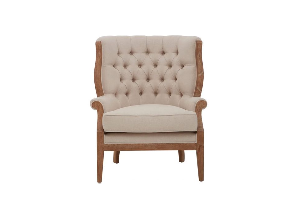 Harrington Linen Buttoned Chair