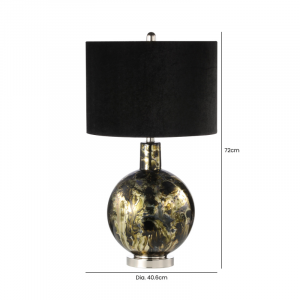 Glass Marble Ceramic Lamp