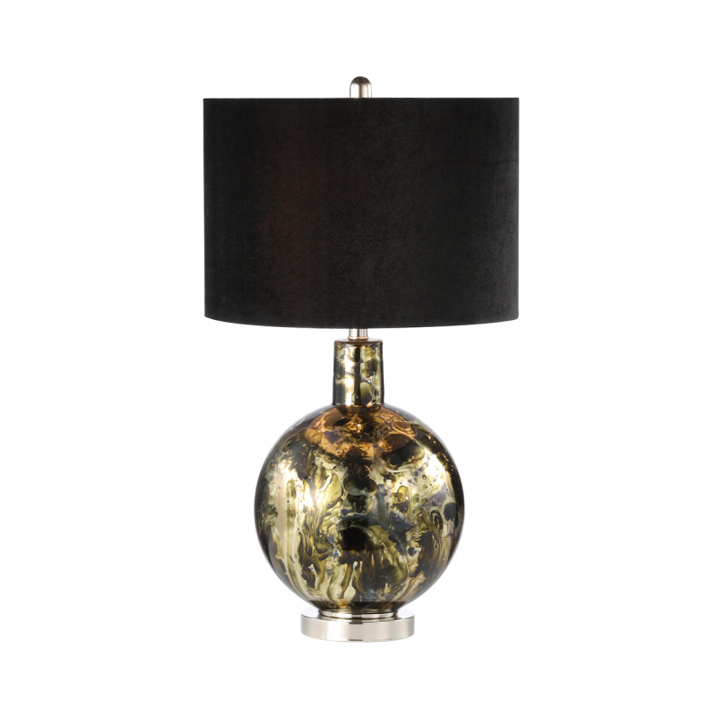 Glass Marble Ceramic Lamp