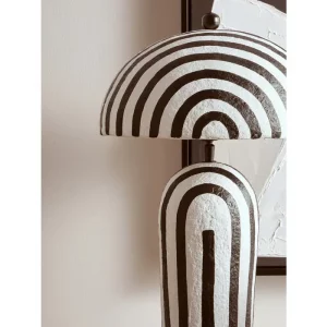 Boho Dome Papier Mâché Lamp